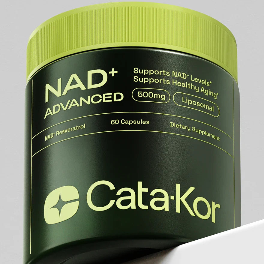 Cata-Kor NAD+ Advanced 500 mg  | Su fórmula combina NAD+ liposomal y resveratrol