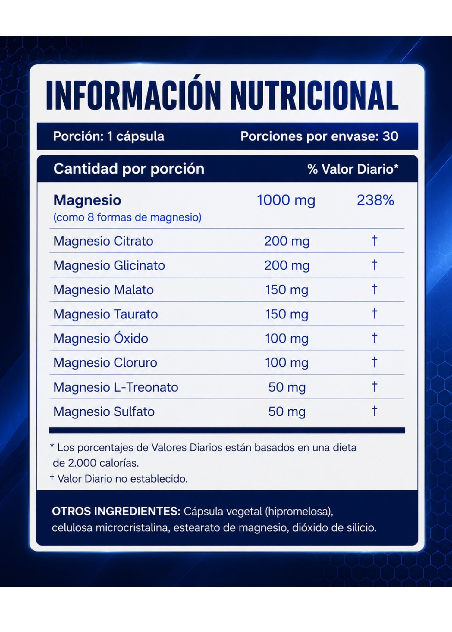 MAGNESIUM COMPLEX™ TOPLUX | MAGNESIO PREMIUM DE ALTA CALIDAD